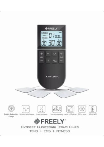 Freely Ktr-2610 Şarjlı Elektronik Terapi Cihazı TENS-EMS-FITNESS