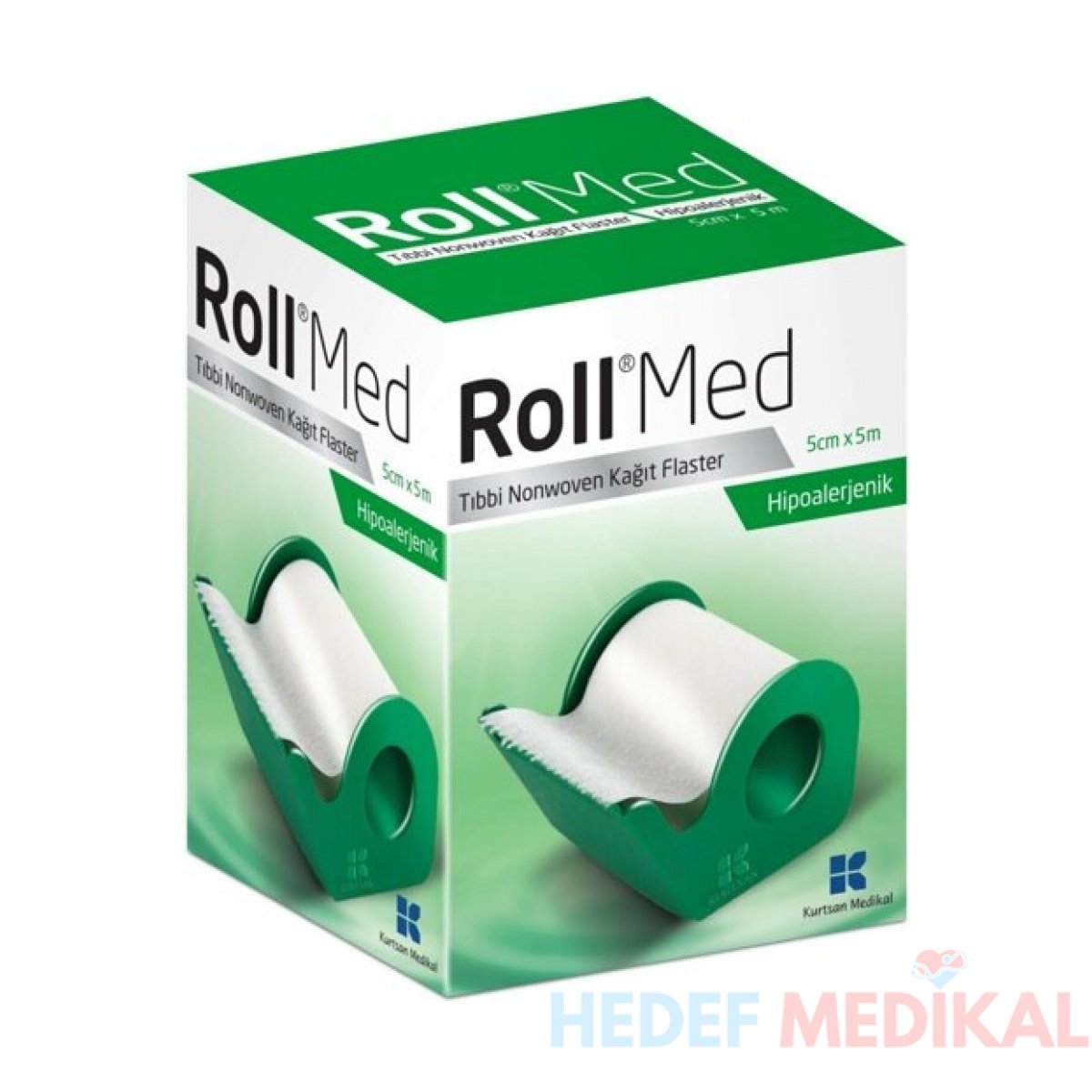 Rollmed Tıbbi Nonwoven Ağır Flaster 5x5 - Görsel 1