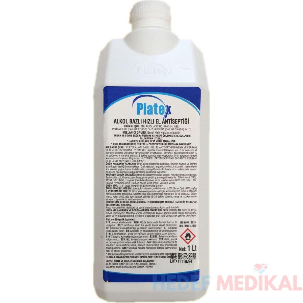 Platex Dezenfektan 1 Lt - Görsel 1