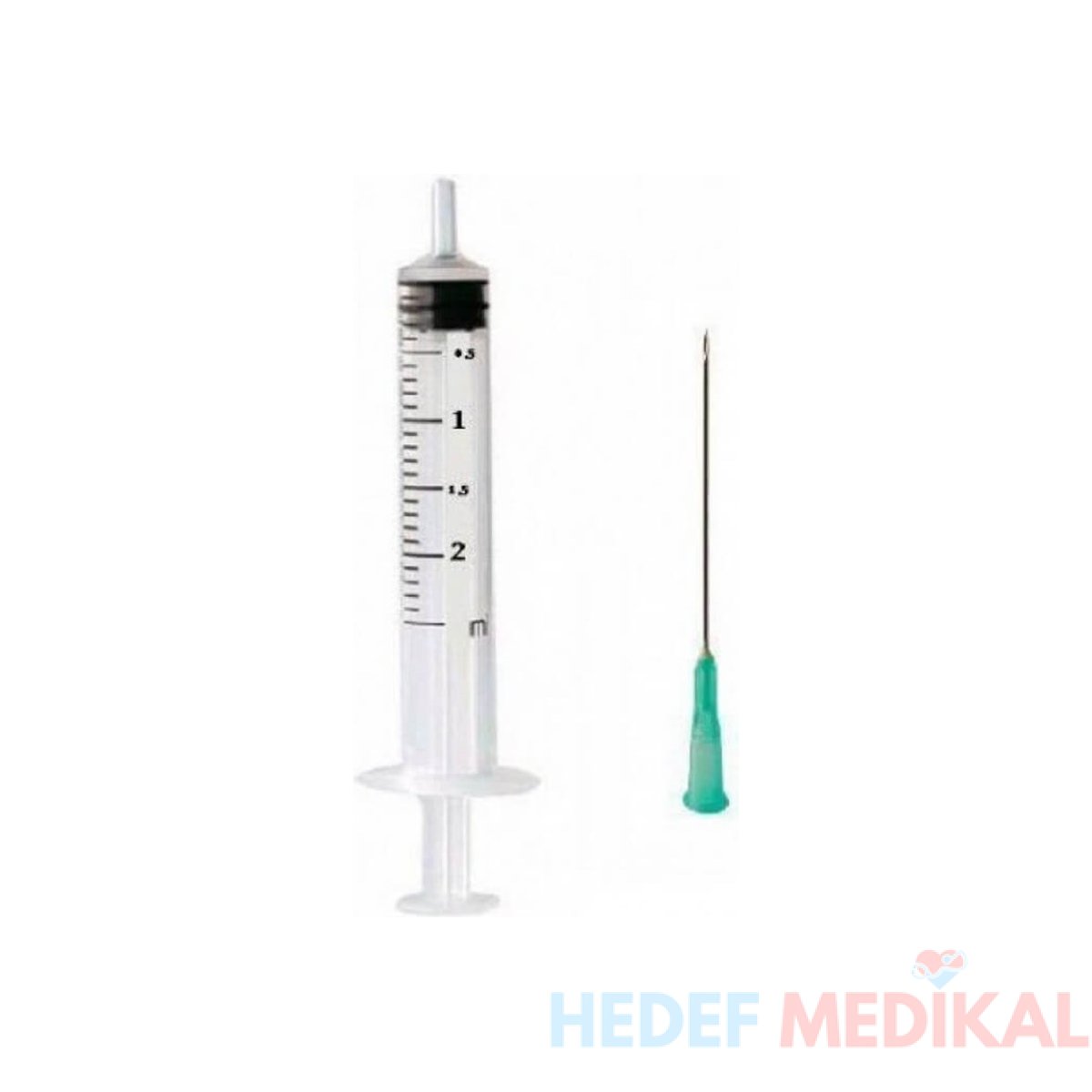 Ayset Şırınga Steril Yeşil Uçlu 2 Ml - Görsel 1
