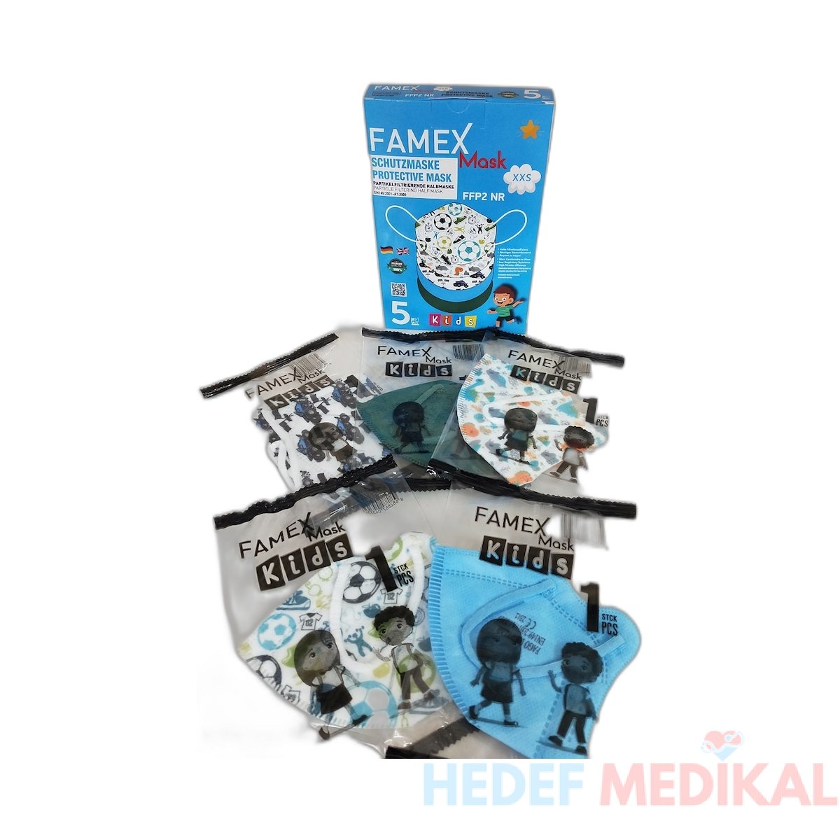 Famex Mask Ffp2 Nr Xxs Erkek Çocuk Maskesi· - Görsel 4