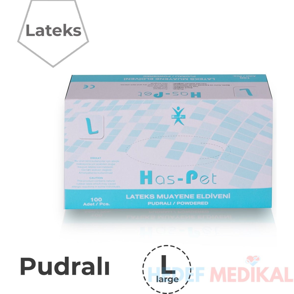 Haspet Pudralı L Beden Eldiven - Görsel 1
