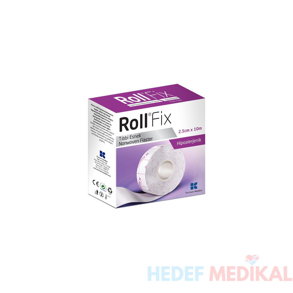 Roll Fix 2.5*10 Hipoalerjenik Flaster - Görsel 1