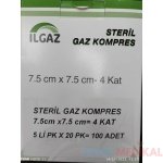 Ilgaz Steril Gaz Kompres 7,5*7,5 Cm - Görsel 2