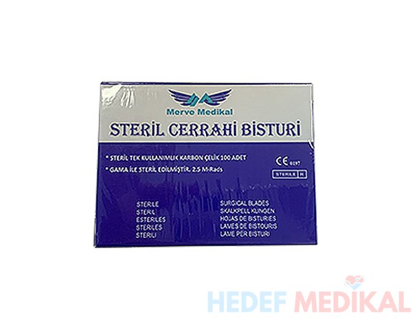 Merve Medikal Steril Cerrahi Bisturi 15 Numara