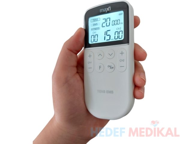 Maxi Pilli Tens Ems Cihazı 4 Elektrot