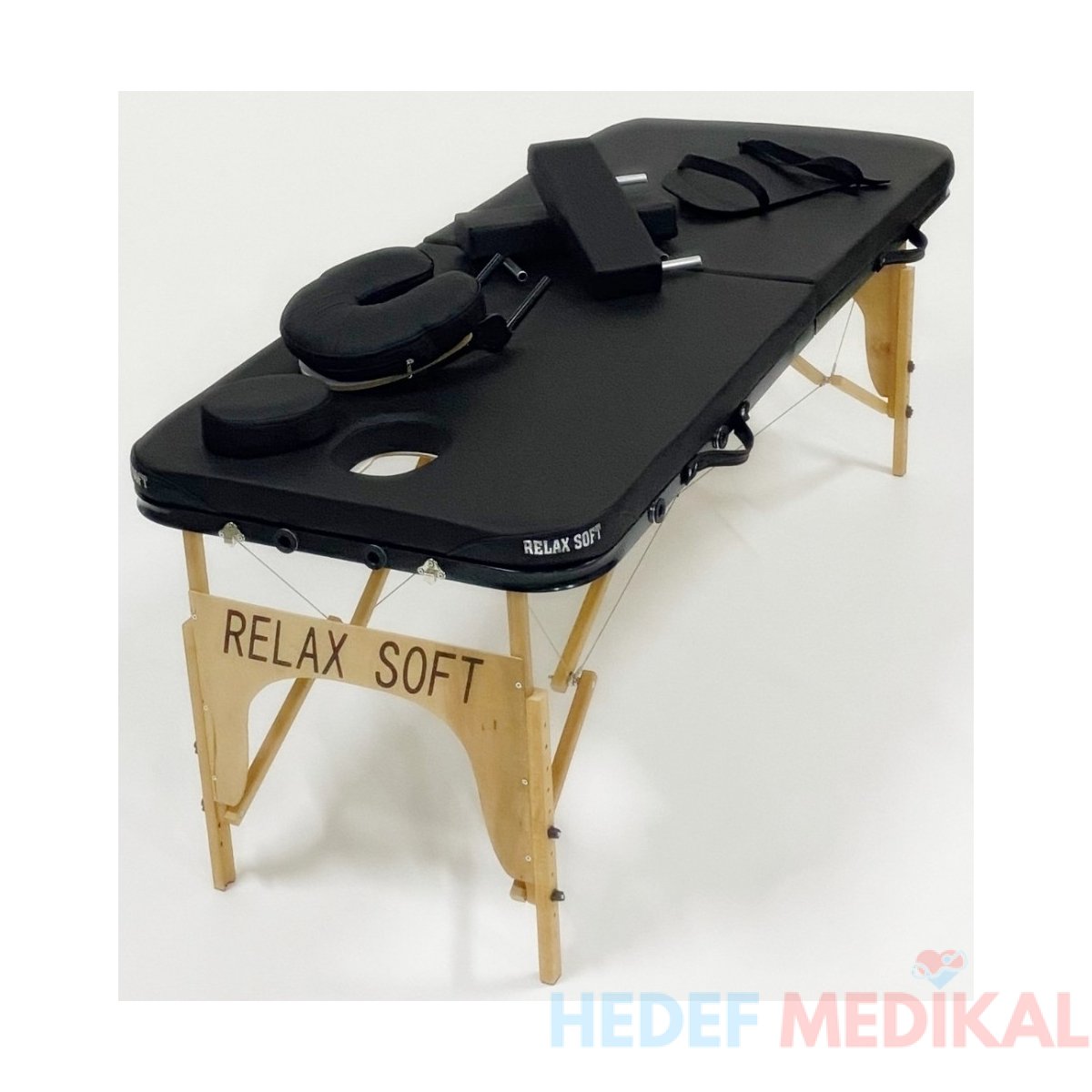 Relax Soft Lüx Ahşap Çanta Tipi Masaj Masası - Görsel 3