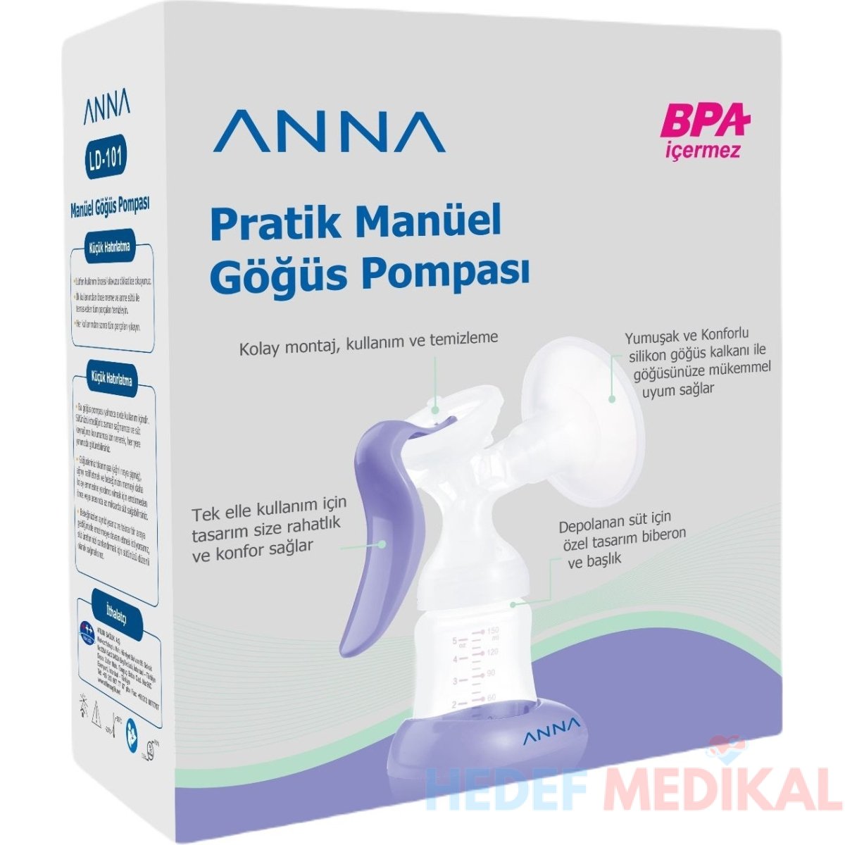 Anna Pratik Manüel Göğüs Pompası - Görsel 1