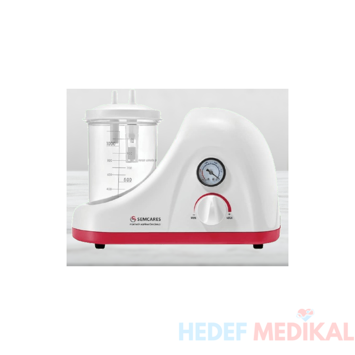 Semcares H003-C Cerrahi Aspiratör Cihazı 1L - Görsel 1