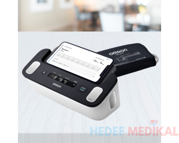 Omron Complete HEM-7530T-E3 2si 1 Arada Tansiyon Aleti ve EKG Cihazı