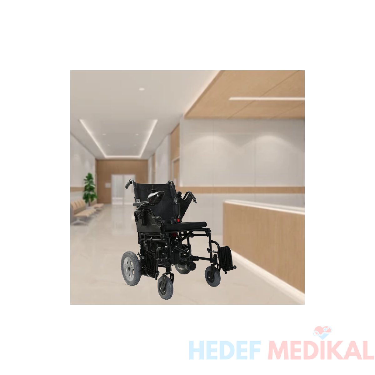 JT-W111A Standart Akülü Tekerlekli Sandalye - Görsel 1