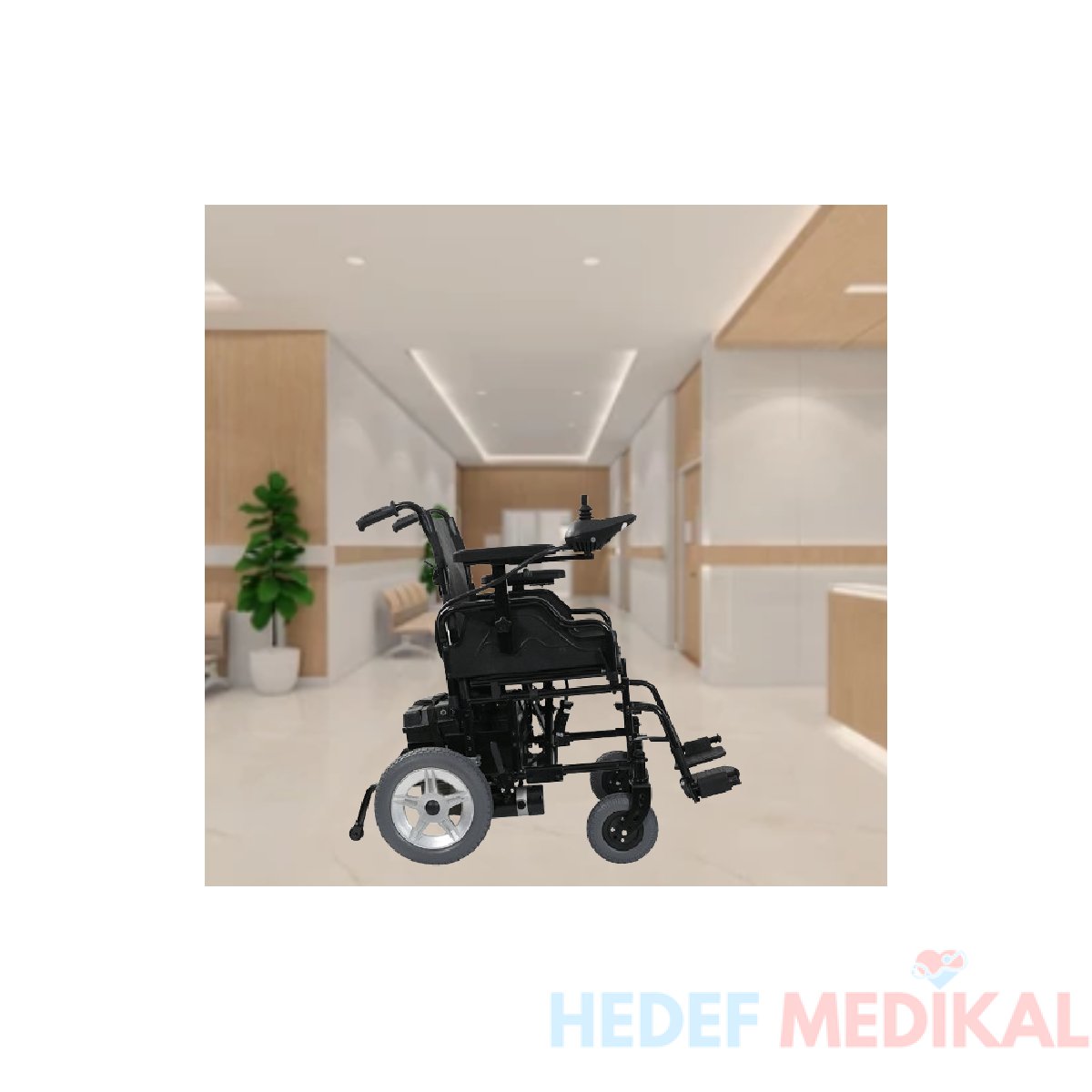 JT-W111A Standart Akülü Tekerlekli Sandalye - Görsel 2