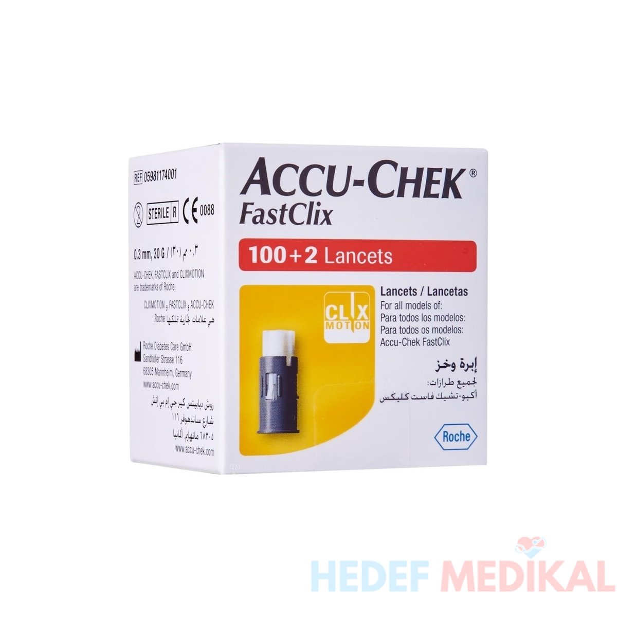 Accu-chek Fastclix 102 Lanset - Görsel 1