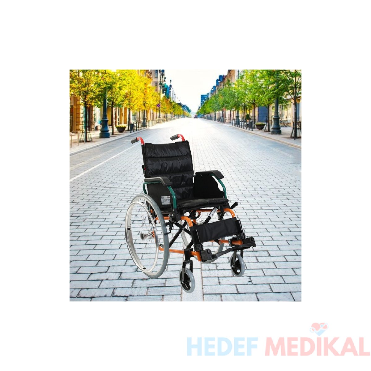 G305 Alüminyum Pediatrik Tekerlekli Sandalye - Görsel 1
