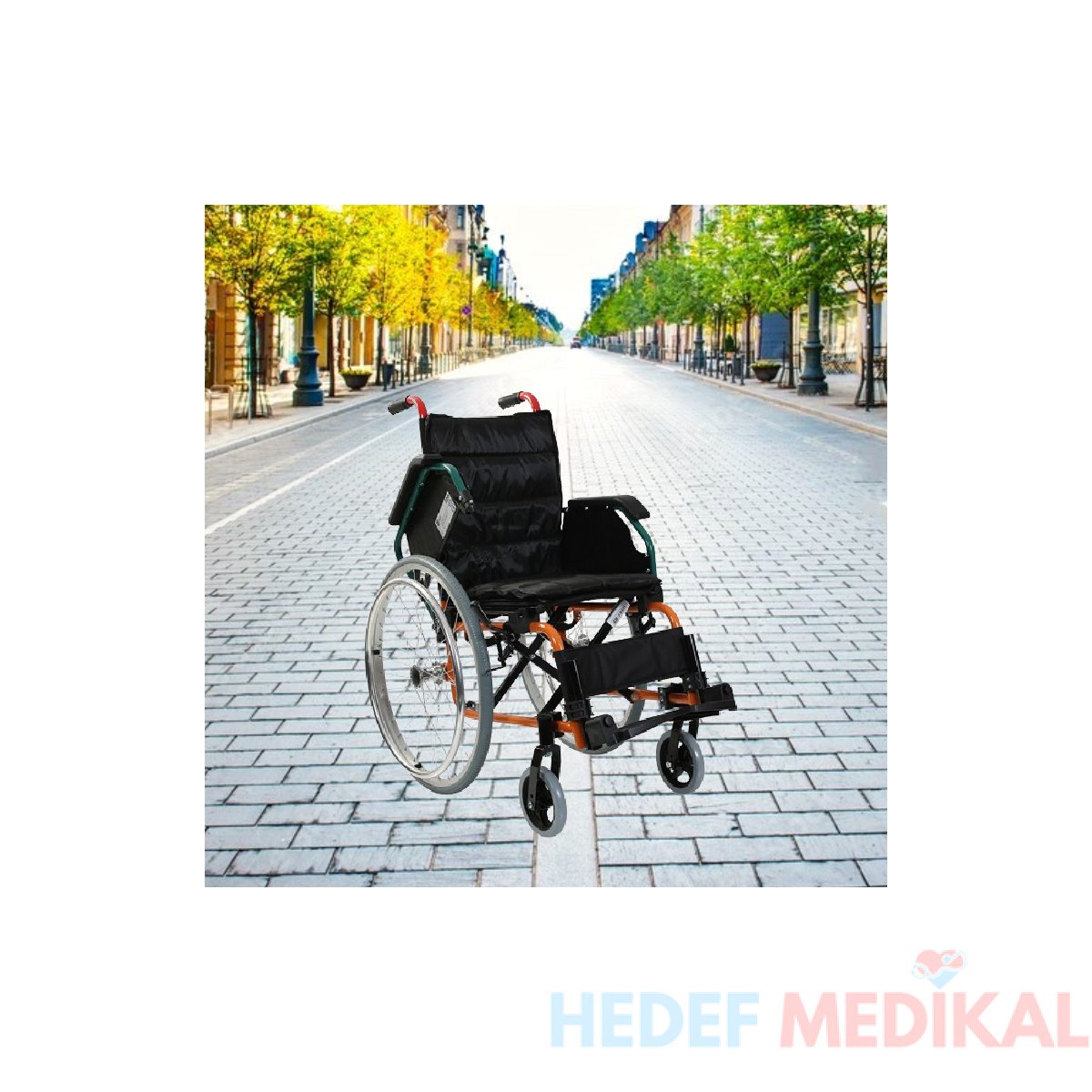 G305 Alüminyum Pediatrik Tekerlekli Sandalye - Görsel 2