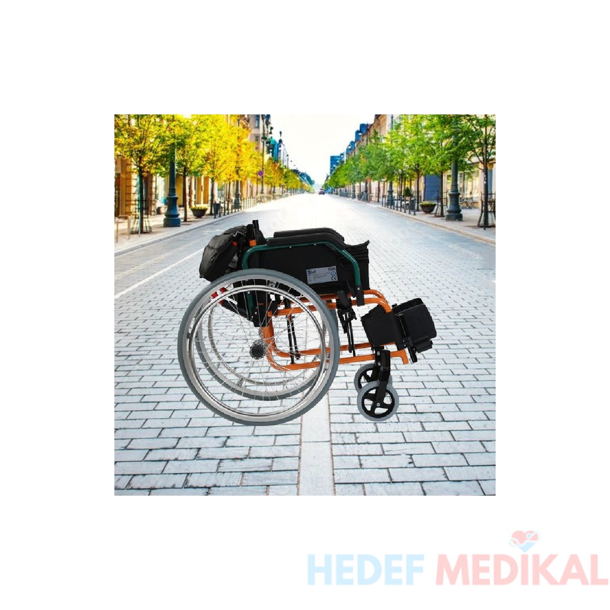 G305 Alüminyum Pediatrik Tekerlekli Sandalye - Görsel 3