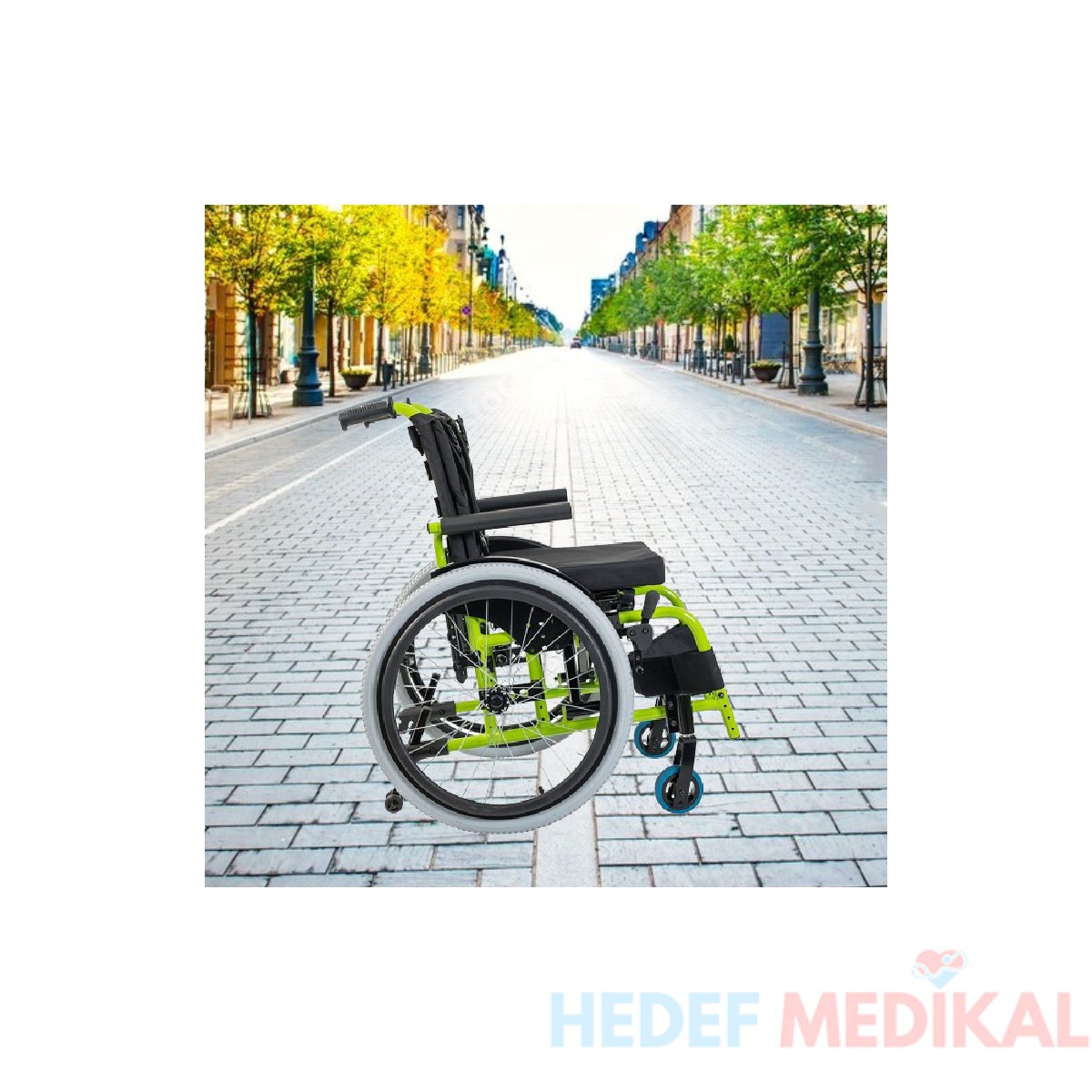G333 Alüminyum Pediatrik Tekerlekli Sandalye - Görsel 1