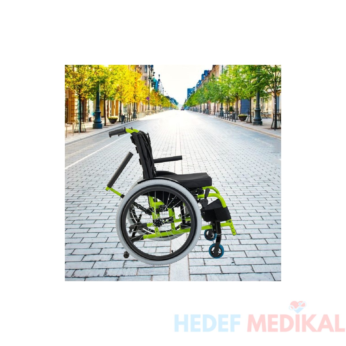 G333 Alüminyum Pediatrik Tekerlekli Sandalye - Görsel 4