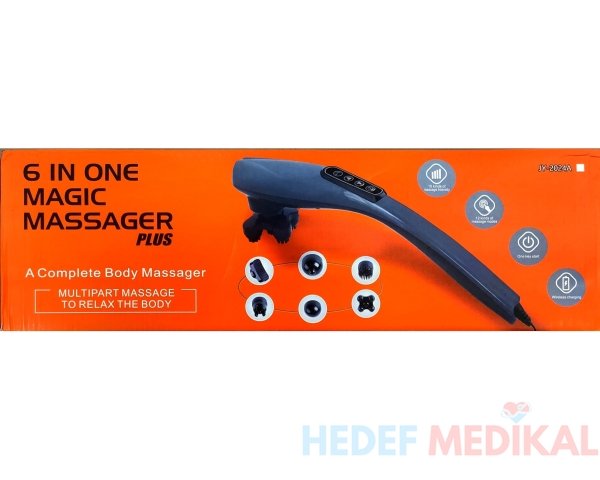 Magic Massager 6 Başlıklı Masaj Aleti