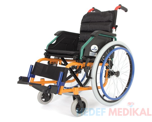 Wollex W980 Çocuk Aluminyum Tekerlekli Sandalye