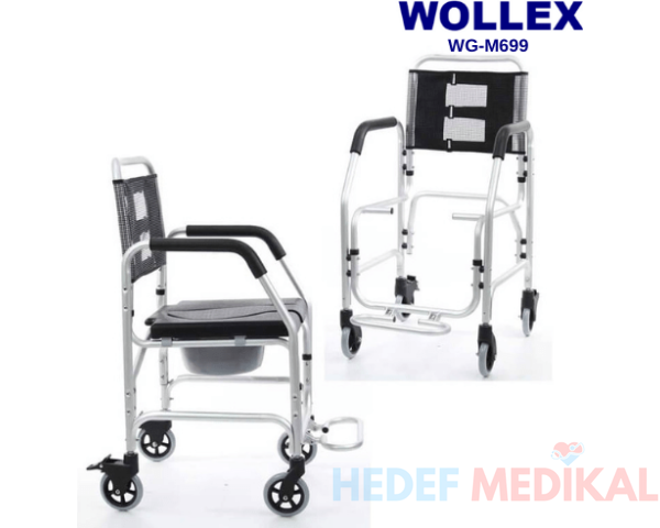 Wollex WG-M699 Klozetli Tekerlekli Sandalye