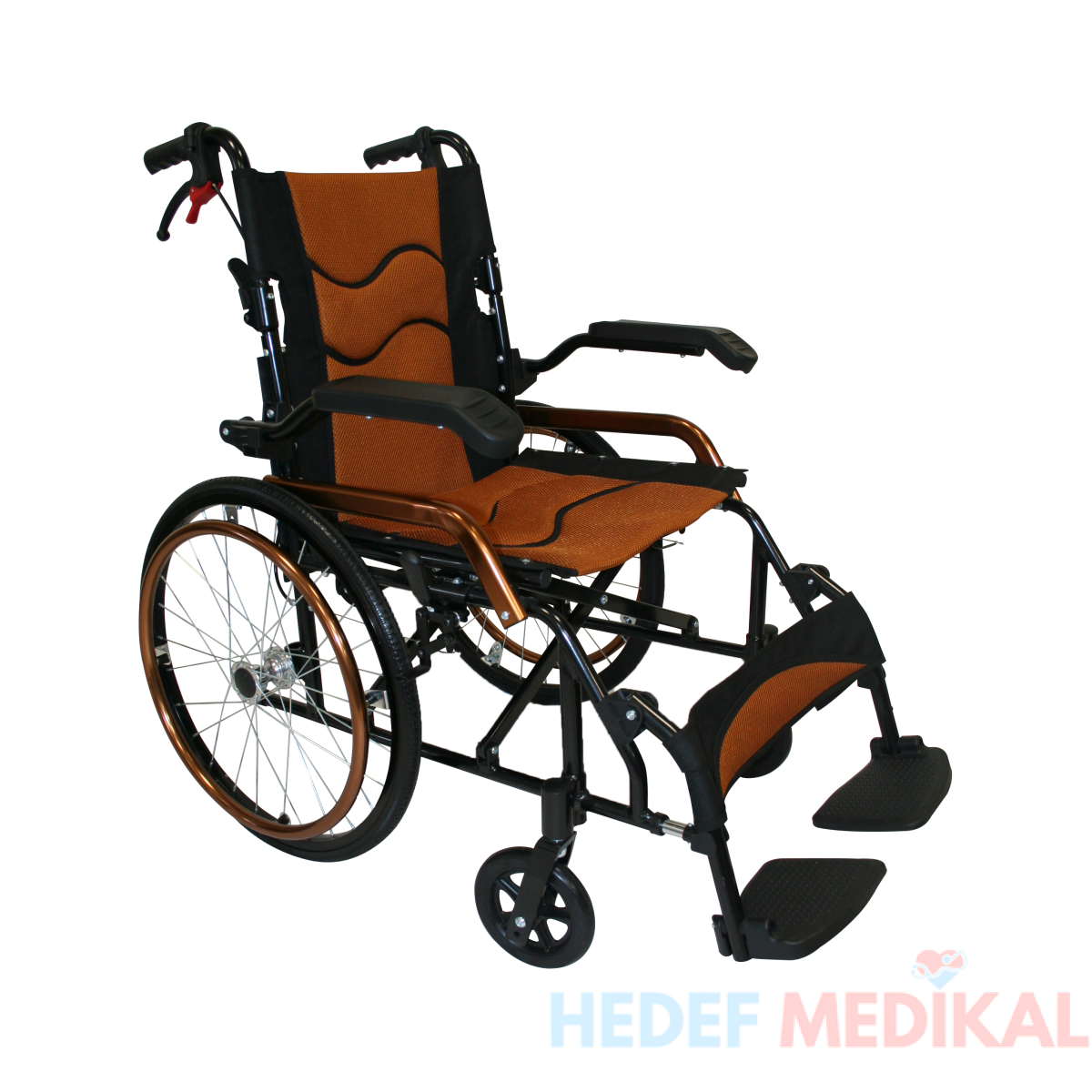 Poylin P807 Orta Tekerlekli Refakatçi Sandalye - Görsel 1