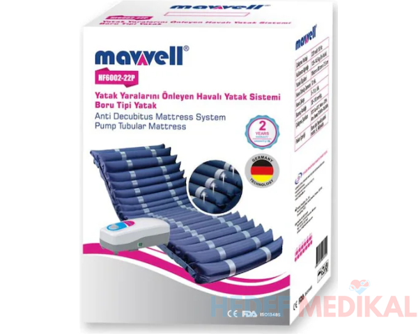 Mavvell Boru Tipi, Ventilasyonlu, Şişme, Havalı Yatak Sistemi HF6002-22P