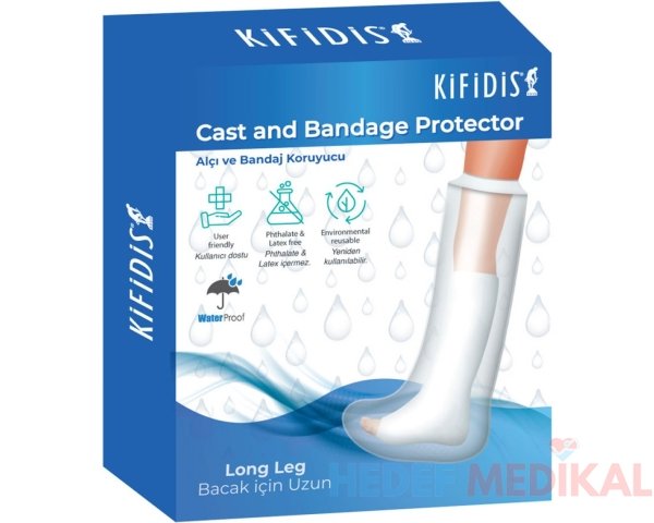 2255 Kifidis Silikon Girişli Alçı ve Bandaj Koruyucu (Bacak için Uzun) STD