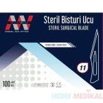 Mediwitt Steril Bisturi Ucu No:11 (100 Adet) 1 Kutu