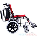 Witra Orta Boy Tekerlekli Refakatçi Sandalye Kırmızı