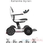 Poylin P210 Robotics Ultra Hafif Katlanabilir Akülü Tekerlekli Sandalye - Görsel 3