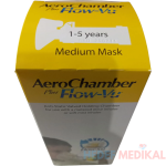 AeroChamber Plus Flow-Vu Medium Mask Sarı Maskeli (1-5 Yaş) - Görsel 2