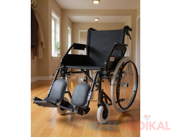 SDM STAR 005 MANUEL TEKERLEKLİ SANDALYE AYAK-BALDIR DESTEKLİ