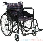 WİPPERMAN W108 İthal Ekose Kumaş Manuel Tekerlekli Sandalye - Görsel 3